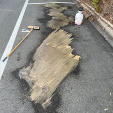 Asphalt-parking-lot-oil-stain-removal-Spokane-WA 1